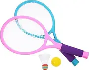 LAPYAPPE 1Set Badminton Racket of Parent Badminton for Rackets Shuttlecocks Outdoor Sports Play for Beach and Backyard Fun