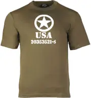 Mil-Tec Allied-Star, t-shirt , color: Olive , size: XXL