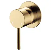 Kaya Wall Mixer, Small Rnd Plate, Urban Brass