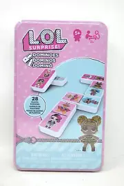 L.O.L Surprise! 28pcs Dominoes Set Tin Can Ages 5+NEW
