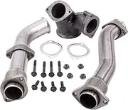 PowerStroke Turbo Diesel Manifold Bellowed Up Pipes Kit Compatible with Ford 1999-2003 7.3L 679-005 F-250 F-350 Super Duty