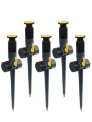 Melnor Brand Multi Adjustable Spike Sprinkler (5-Pack) For Hose Watering System