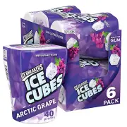 ICE BREAKERS Ice Cubes Arctic Grape Gum 6x40 Pieces