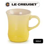 LE CREUSET-瓷器馬克杯360ML (閃亮黃)