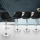 Bar Stools Stool Set of 4 Adjustable Kitchen Swivel Counter Barstools Dining Cha