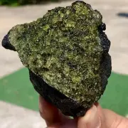 263G Natural and rare beautiful museum grade olive green olivine crystal