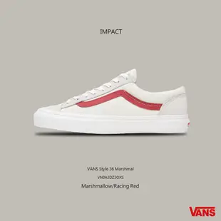 Vans Style 36 Old Skool 白 紅 紅線 滑板鞋 GD著用款 VN0A3DZ3OXS IMPACT