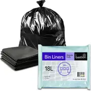18L Bastion Regular Duty black bin liners rubbish bags carton/1000