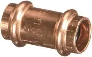 VIEGA 78047 Propress Zero Lead Copper Coupling with Stop 1/2" Press x Press (5-P