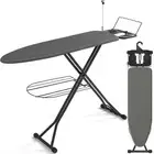 Ironing Board, Compact Iron Board with Iron Rest and Hanger and Silicone Iron...