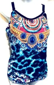 plus sz XXS/ 12 TS TAKING SHAPE Paradiso Tankini Top bathers swimwear NWT!