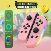 1Pair Wireless Gamepad Game Console Bluetooth 6 Axis Gyro Multi Color For Ninten