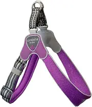 Coralpina - Adjustable Chest Harness for Small to Medium Dogs, Soft and Breathable, Does Not Harm Hair or Hinder Movement, Purple Size 2