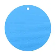 Silicone Trivet Mats, 23.5cm/9.4" Nonslip Heat Insulated Hot Pot Mat, Blue