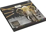Nassau - Metallic Mixed Media Painting Set 19 Parts - (K-AR0218/GE)