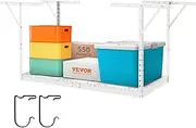 VEVOR Overhead Garage Storage Rack, 36x72 inch Garage Ceiling Storage Racks, Heavy Duty Adjustable Cold Rolled Steel Racks for Garage Storage, Organization, 550 lbs Load Capacity, 22''-40", White