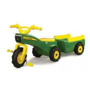 John Deere Pedal Trike and Wagon Set