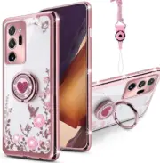 Samsung Galaxy Note 20 Ultra Case Glitter Case TPU Hybrid Shiny Cover Rose Gold✔
