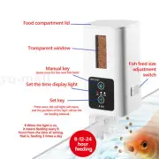 Intelligent automatic fish feeder timing aquarium large capacity food dispenser