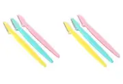 Eyebrow Razor for Face, Neck and Eyebrows, Stainless Steel, 3 Count (2 Pack)