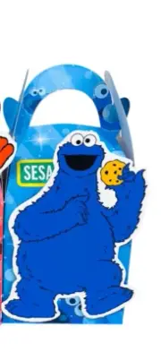 15x Cookie Monster Lolly Boxes. Sesame Street