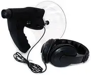 NUZAMAS Parabolic Dish Directional Microphone, Monocular X8 Times Long Distance Hearing, Birds Listening Telescope, Bush Walking, Hunting, Fishing, Camping Tools