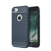 MCC Slim iPhone 16e Shockproof Soft Carbon Case Cover Apple Skin iPhone16e [Dark Blue]