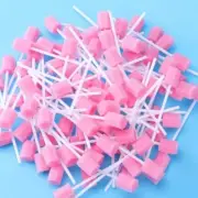 100PCS DISPOSABLE ORAL CARE SPONGE SWABS - FOAM SPUTUM STICKS FOR MEDICAL USE, T