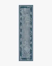 75' x 305' | Machine Washable Runner Rug | Kid & Pet Friendly | Indoor Rug | Draper Blue Rug by Gracie | Ruggable