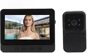 1080P Wireless Video Doorbell System, 70° Dual Way Talk Video Doorbell with 4.3inch Color Screen, HiFi Microphone, Night Vision, Waterproof