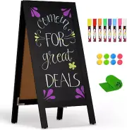 A-Frame Chalkboard 40" X 20", Chalk Board Sign Board Magnetic Sandwich Board Sol
