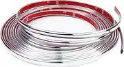 1/2"(12mm) Automotive Chrome Trim Molding - 25Foot Car Side Body Chrome Trim Strip(Self Adhesive) for Motor/Truck/RV Door Window Bumper Scratch-Proof
