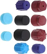 Mikinona 10-pack Ac Cap Set R134a Car Ac High Low Pressure Valve Protection Covers