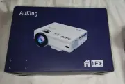 NIB Auking M8-F LED Mini Projector With Screen HDMI Remote Control Bundle