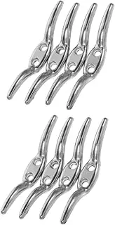 Gatuida 2sets Metal Hook Venetian Blinds Vertical Curtain Roller Blind Positioning Hook Curtain Curtain Rope Roller 4pcs/Pack Net Curtain Wire Vertical Blinds Slats Roman Blind Kit 4pcs*2