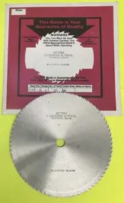 BUTKI SAW Blade 7 1/4"dia.5/8"arbor 150 tooth plywood blade,USA,VINTAGE
