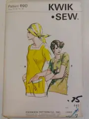 Shirt Pullover 14 16 18 20 Kwik Sew 690 Sewing Pattern Square Neck Knit Stretch