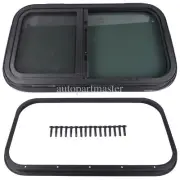 12"W x 22"H Vertical Slider W/Screen&Interior Camper Window Clamp Ring Included