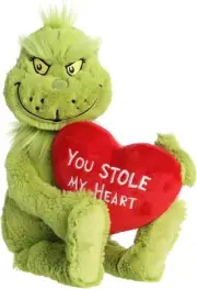 Aurora® Whimsical Dr. Seuss™ Stole My Heart Grinch Stuffed Animal - Magical...