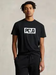 Polo Volley T-Shirt in Black