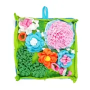 Sniffing Rug for Dog Washable Tear-Resistant Interactive Feeding Mat Toy 50x50cm