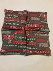 4 Cornhole Bag Set Corn Hole Tampa Bay Buccaneers BLK