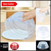 Collapsible 11.5" Microwave Cover with Perforated Steam Vents - Dishwasher Safe