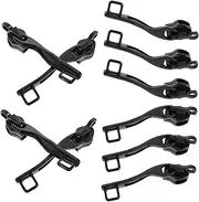 Gatuida 5 Pairs Metal Zipper Pulls Replacement Sturdy Double Layer Zipper Sliders for Luggage Backpacks and Jackets Single Lock Hole Design for Enhanced Security and Easy Repair