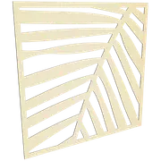 ProtectorAl 300 - 1200 x 300 - 1200mm Primrose Palm Unframed Solid Aluminium Decorative Panel