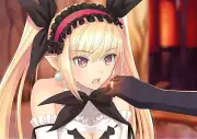 Anime blonde headdress pointy ears purple eyes tony taka Playmat Gaming Mat Desk