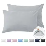 LINENOVA 100% Cotton Pillowcases Extra Comfort Soft Pillow Cover Standard/Queen/King/European/Body Size