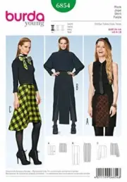 Burda Sewing Pattern 6854 Misses Skirt Size 8-18 Euro 34-44