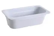 Yanco China GN-513 GN White Melamine 2.3L 1/3 Rectangular Food Pan - 6 Each