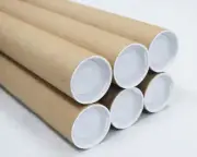 Mailing Tubes with Caps, 2 inch x 30 inch (6 Pack) | MagicWater Supply